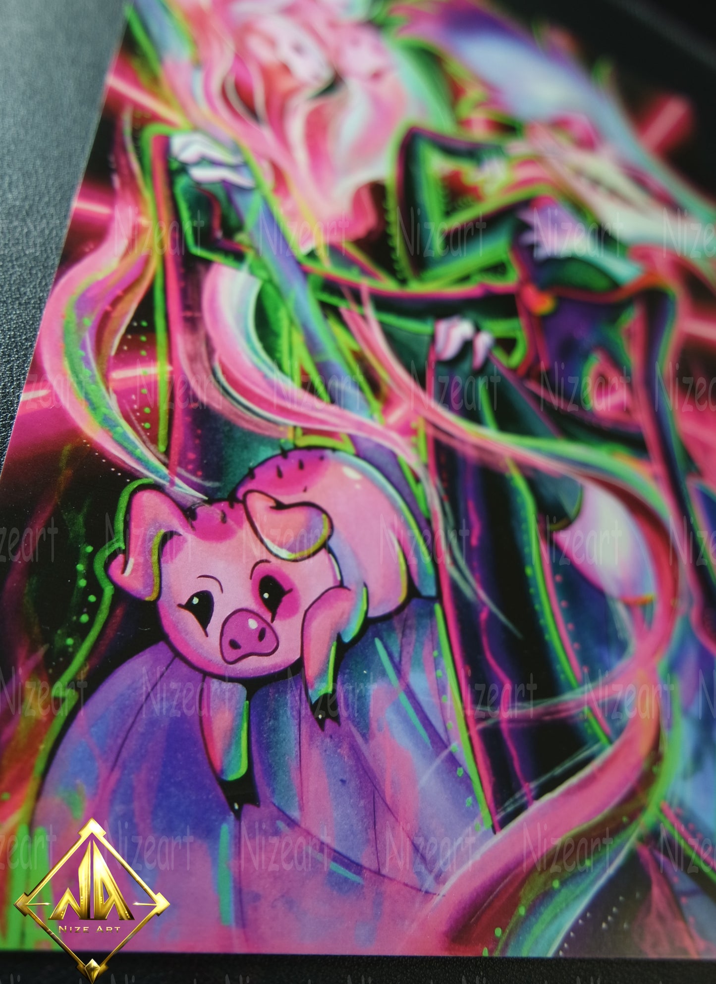 Angel & Fat Nugget Print