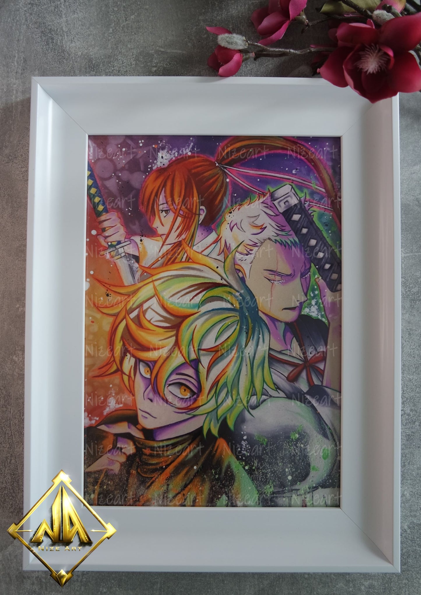 Angel & Fat Nugget Print