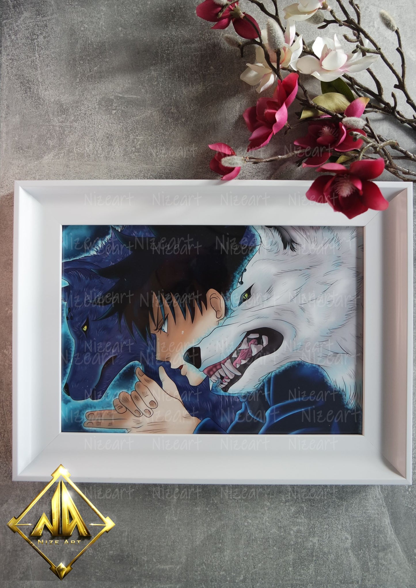 Angel & Fat Nugget Print