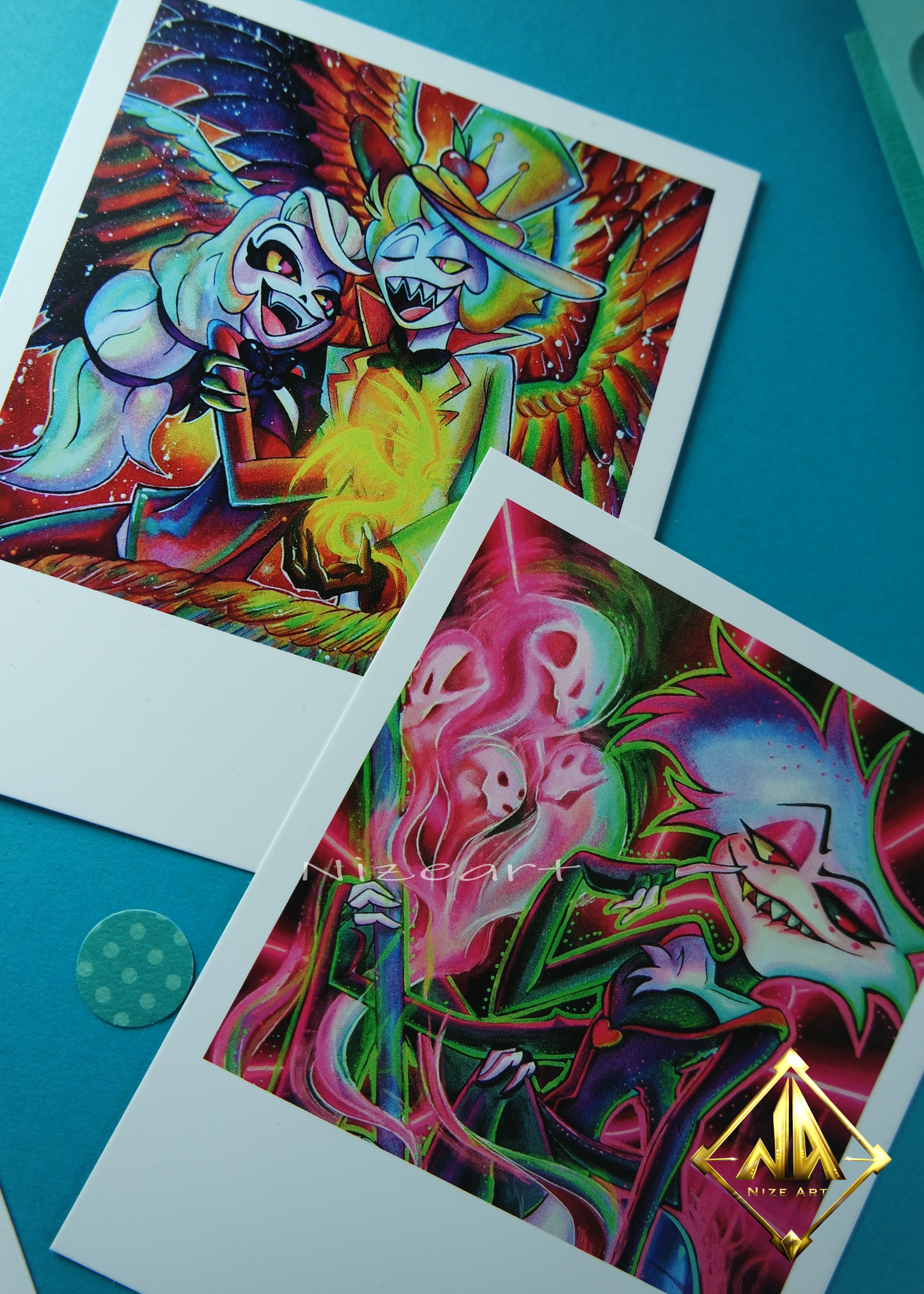 Angel & Fat Nugget Print