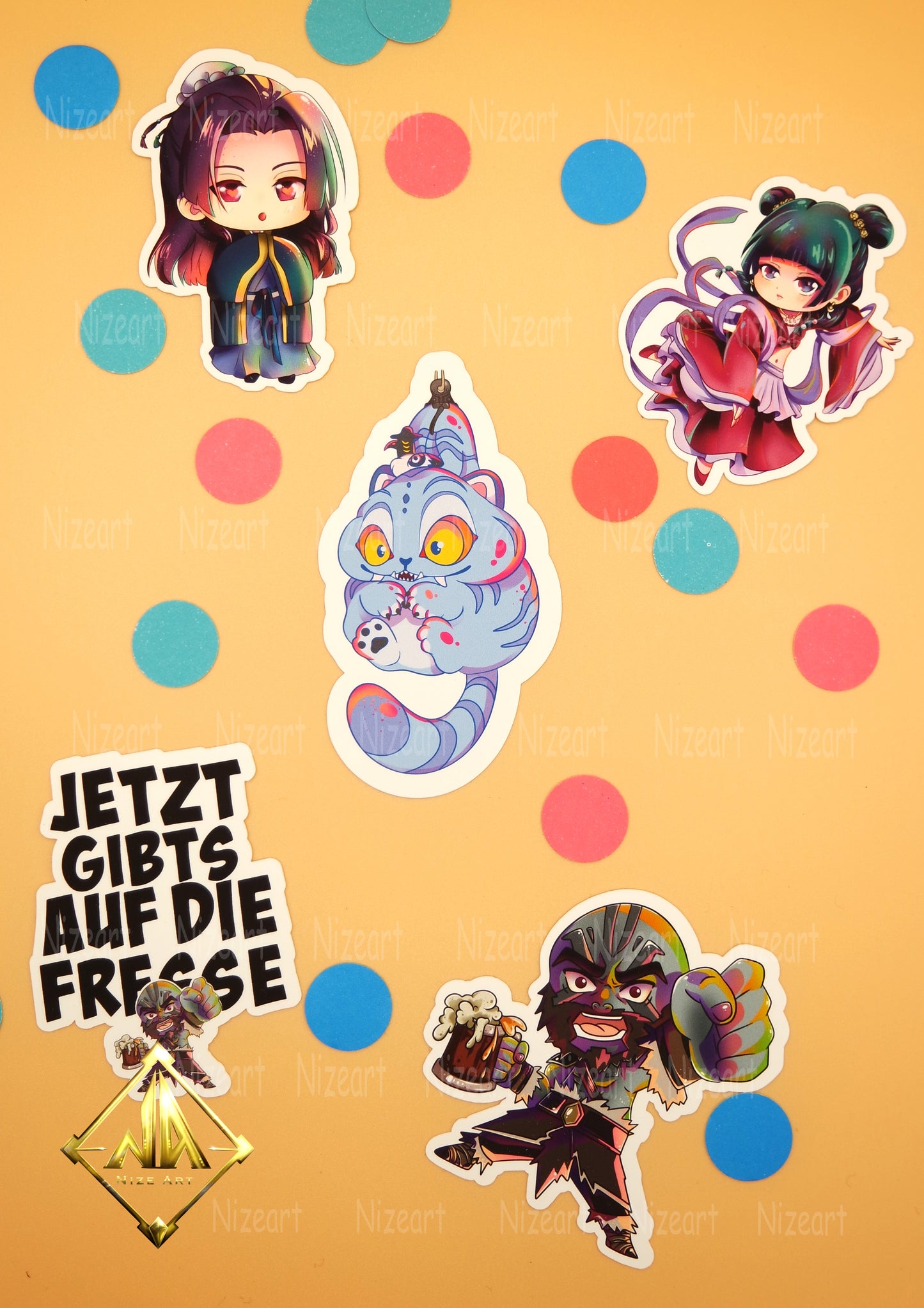 Sticker unterschiedliche