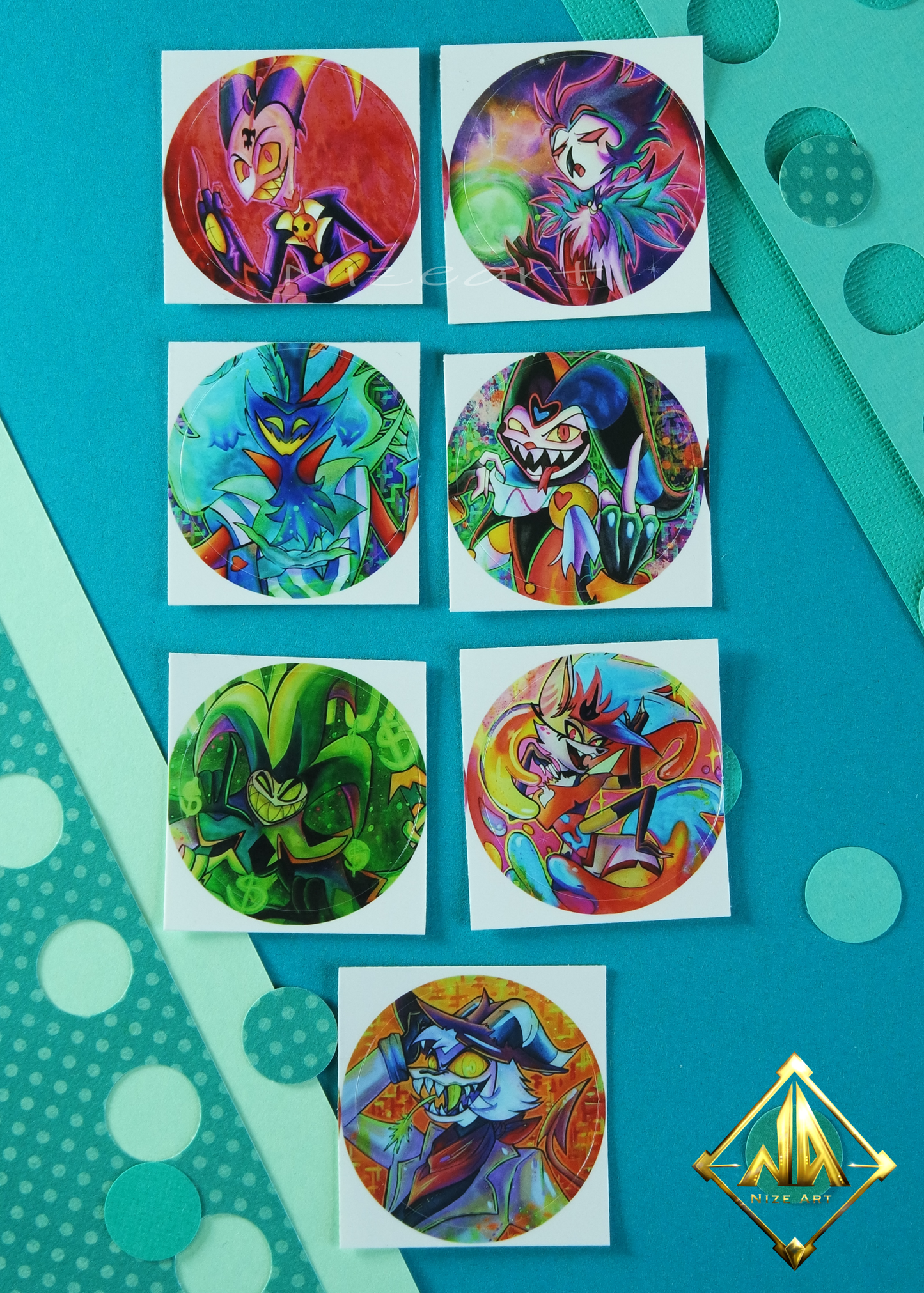 Helluva Boss - runde Sticker