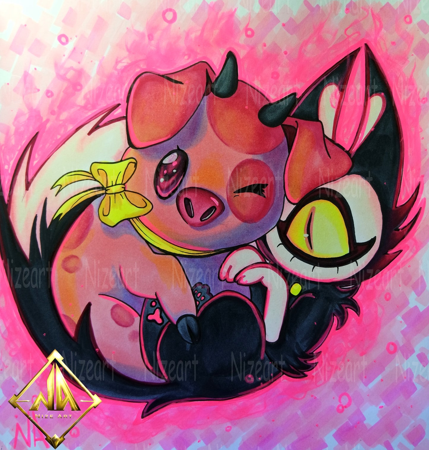 Fat Nugget & KeeKee Original & Poster