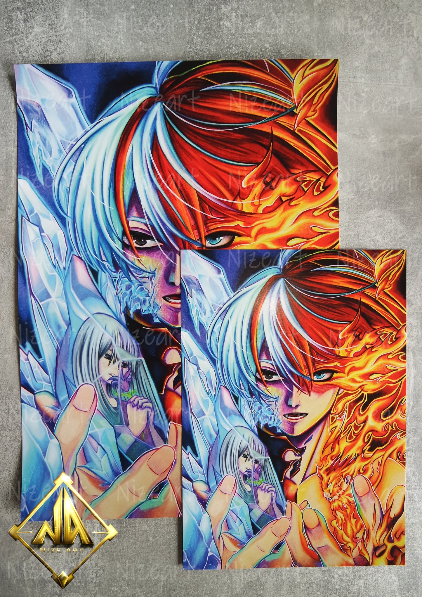 Angel & Fat Nugget Print