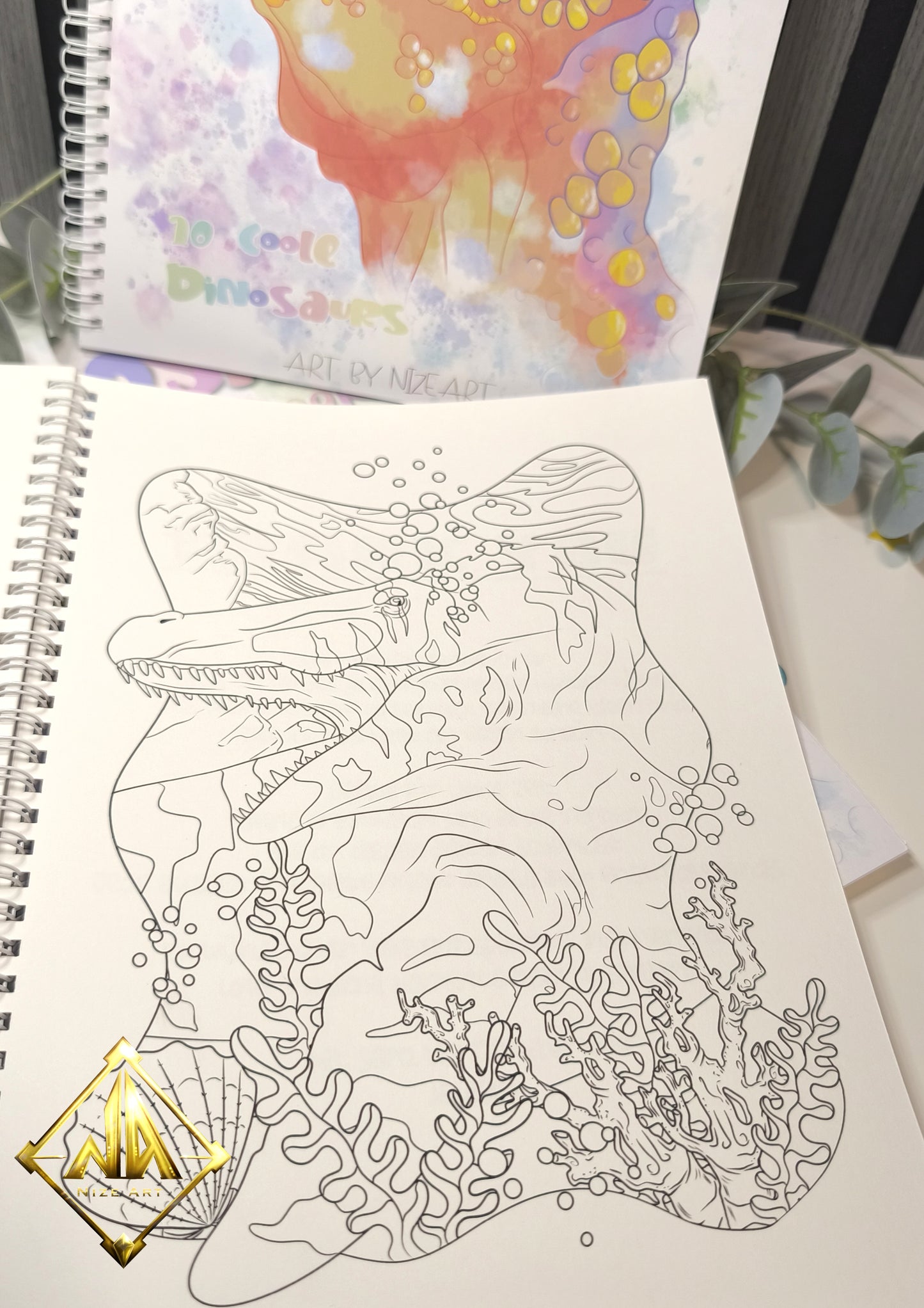 Dinosaurier Ausmalbuch A4
