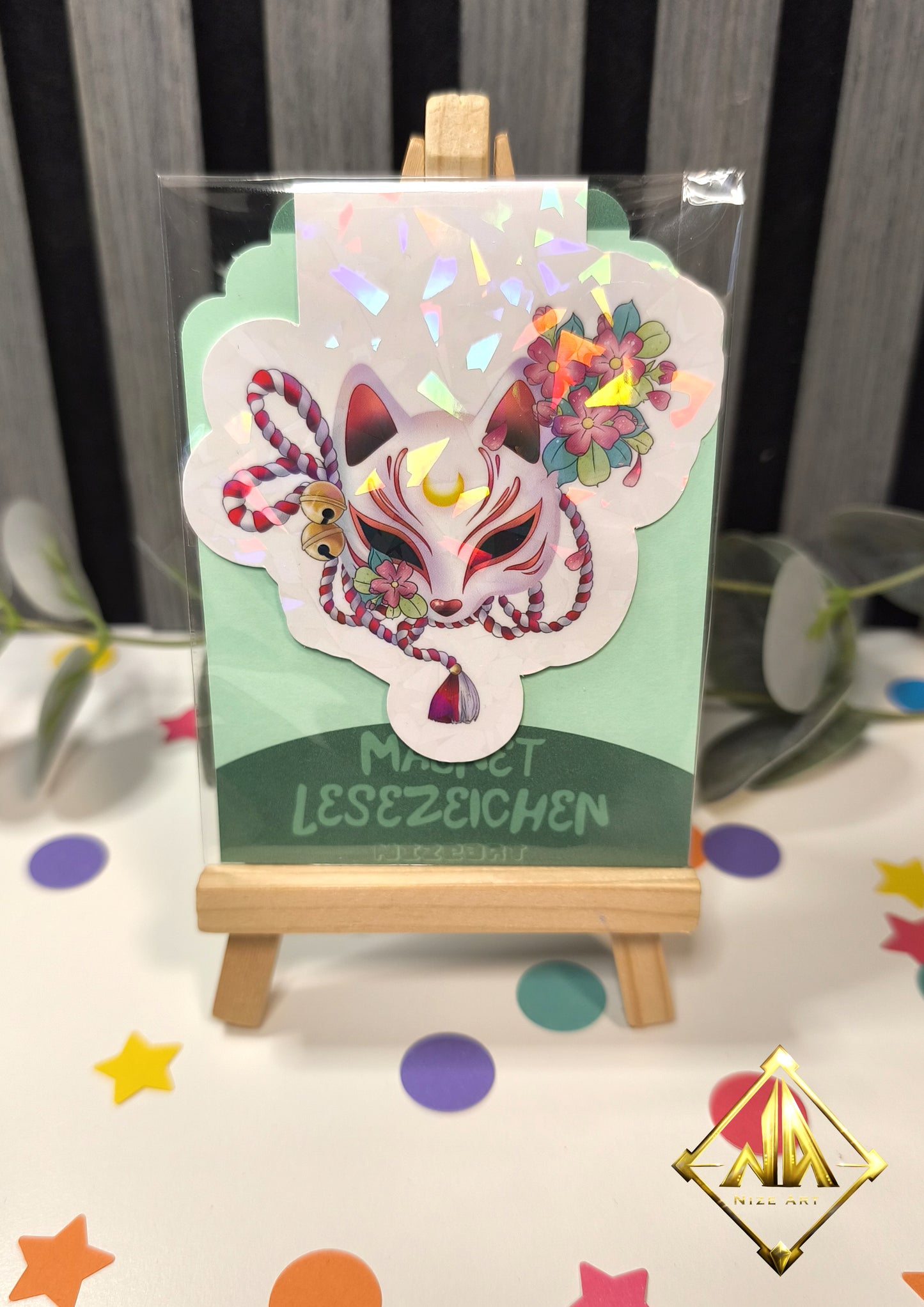 Magnetische Lesezeichen Kitsune Maske
