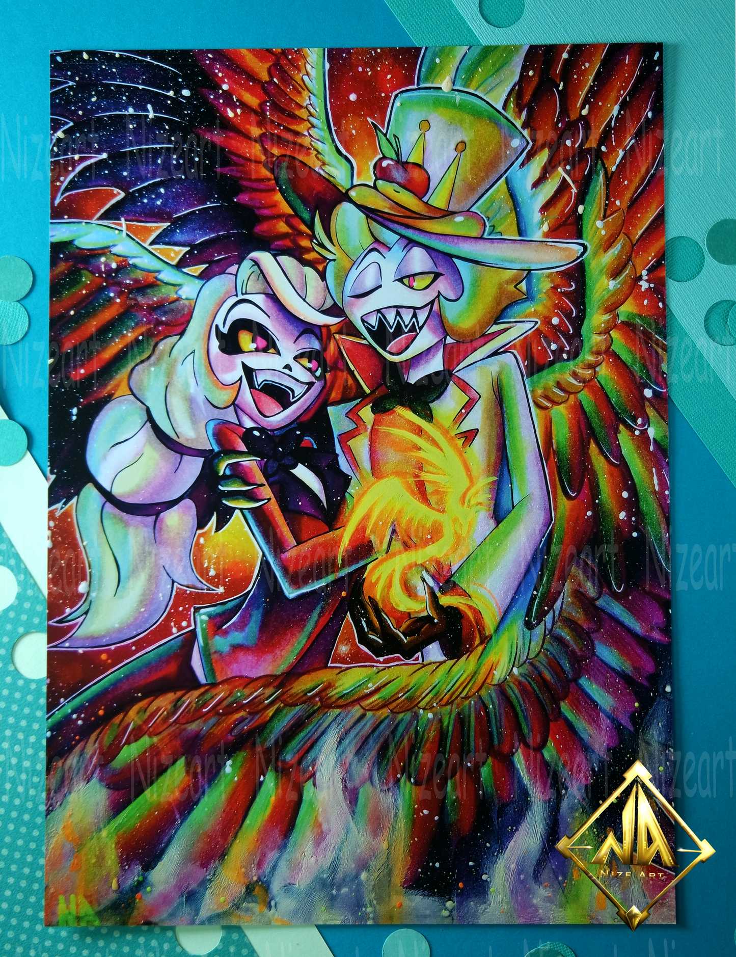 H Charlie & Lucifer Print