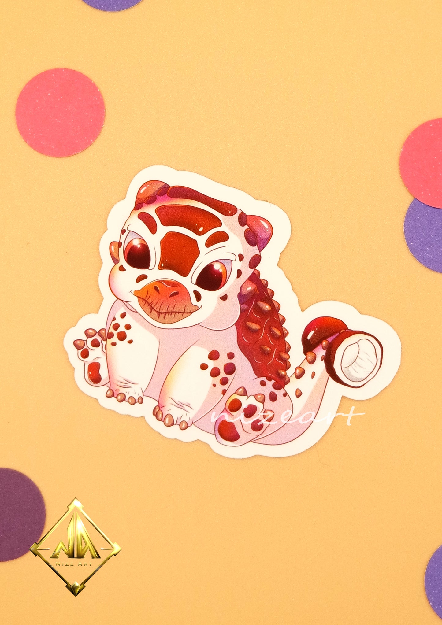 Früchte Dino Sticker Set