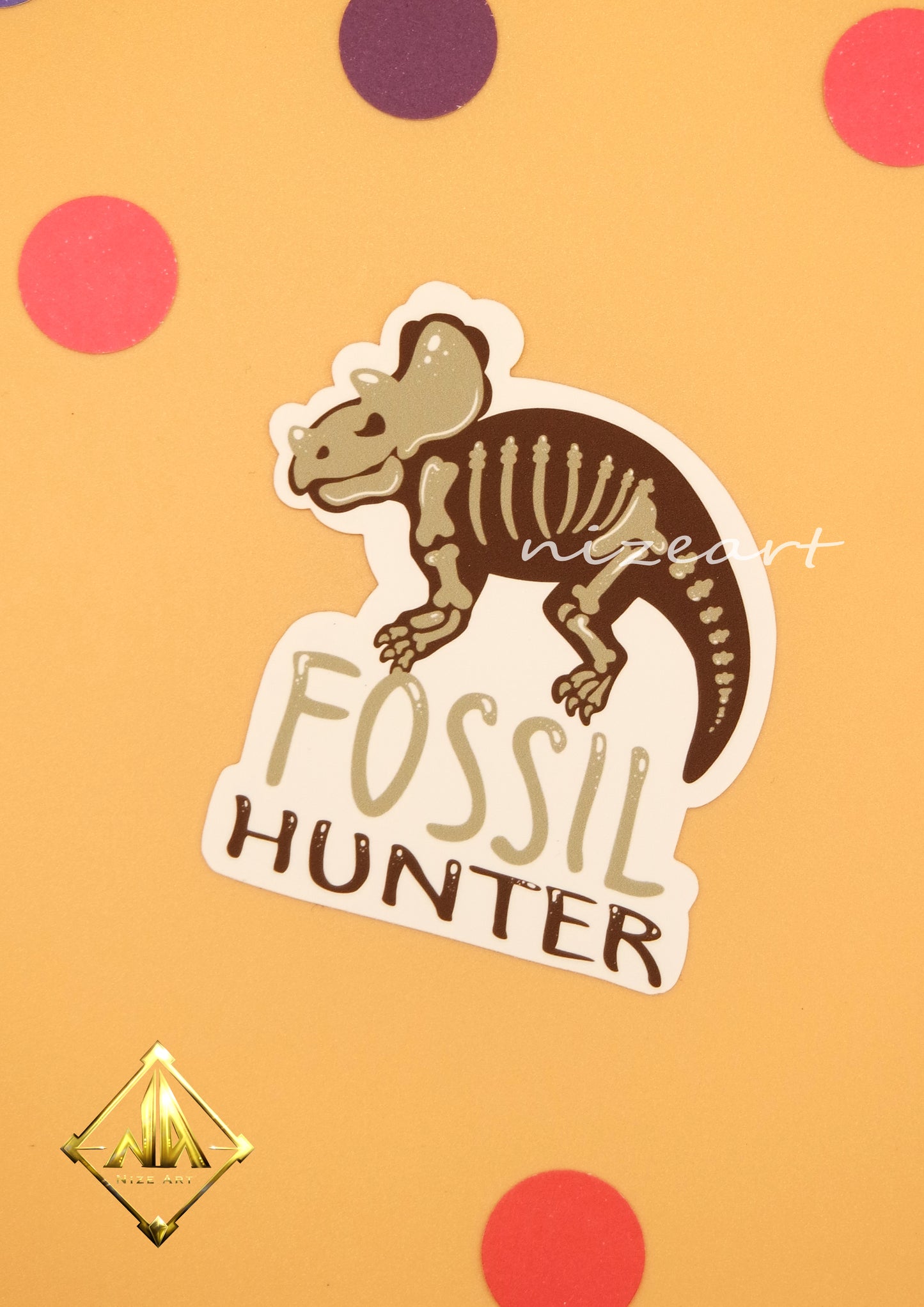 Fossil Dino Sticker Set