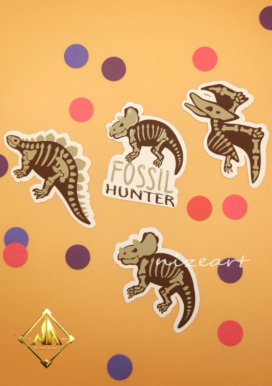 Fossil Dino Sticker Set