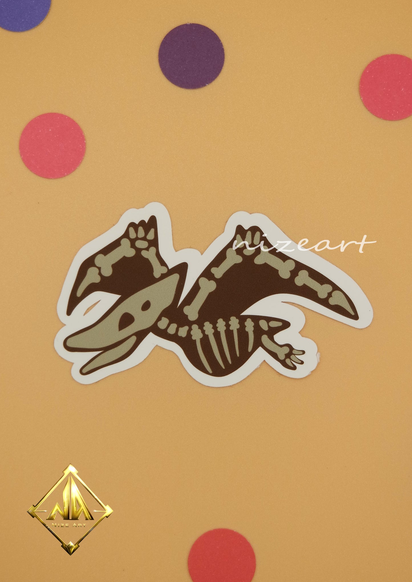 Fossil Dino Sticker Set