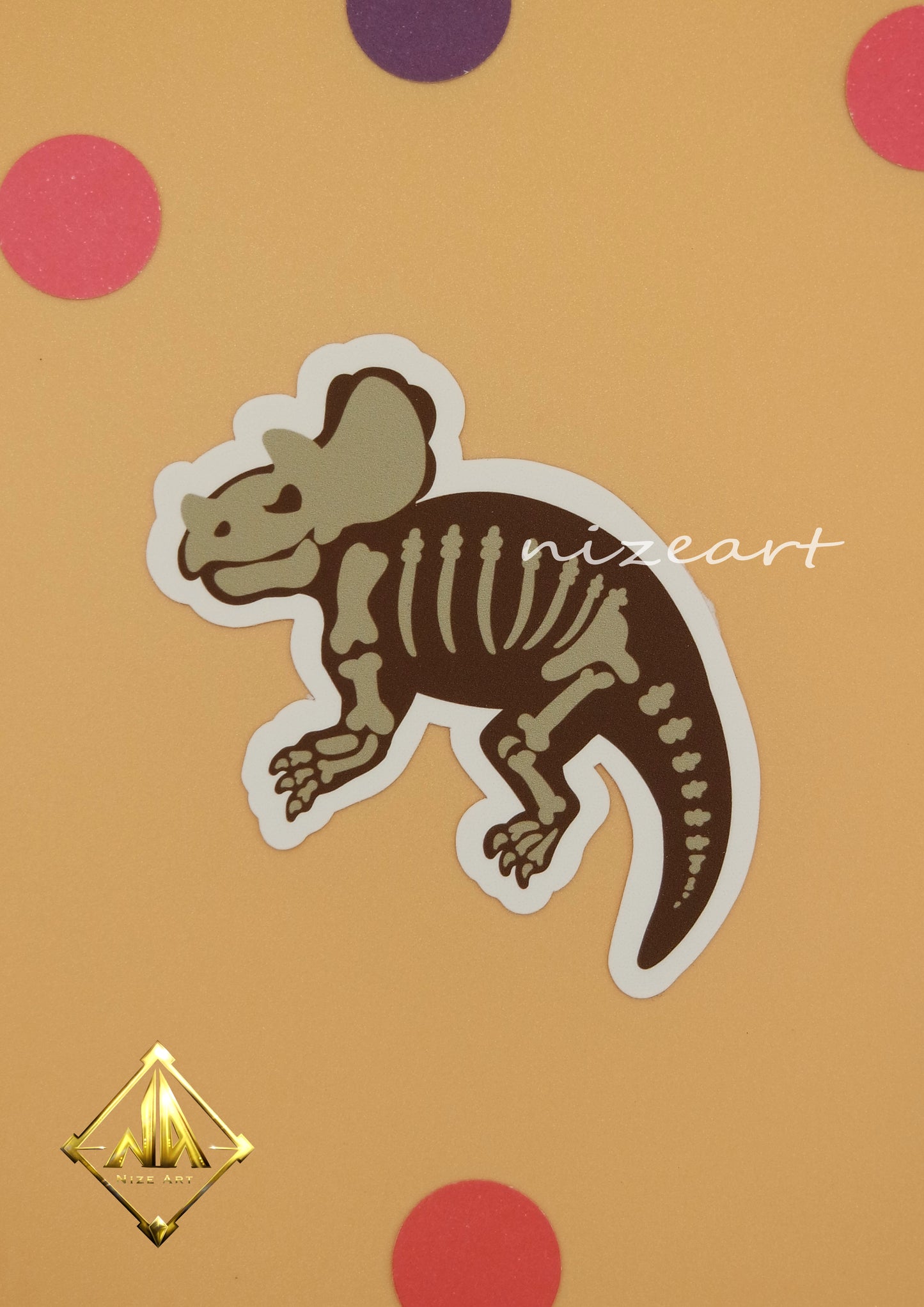 Fossil Dino Sticker Set